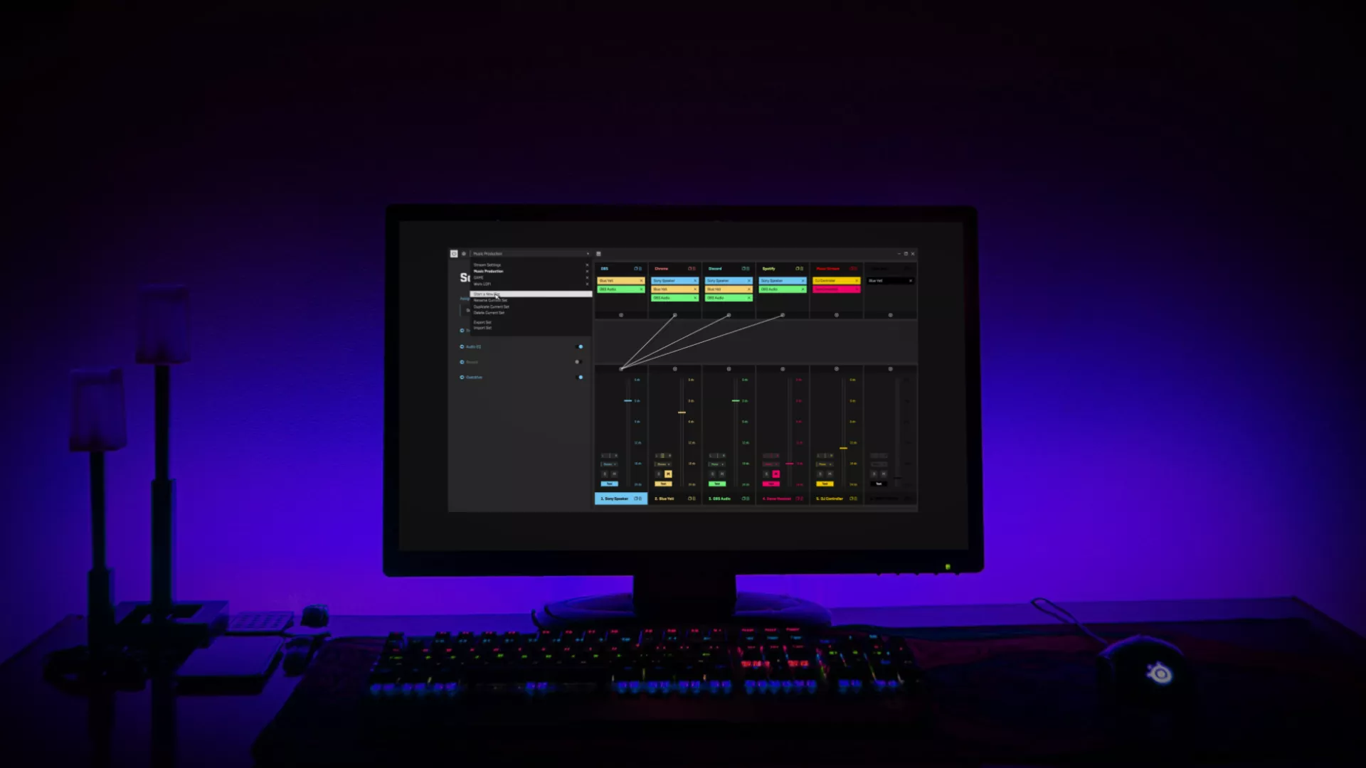 A hero shot of the final Angine software on a monitor