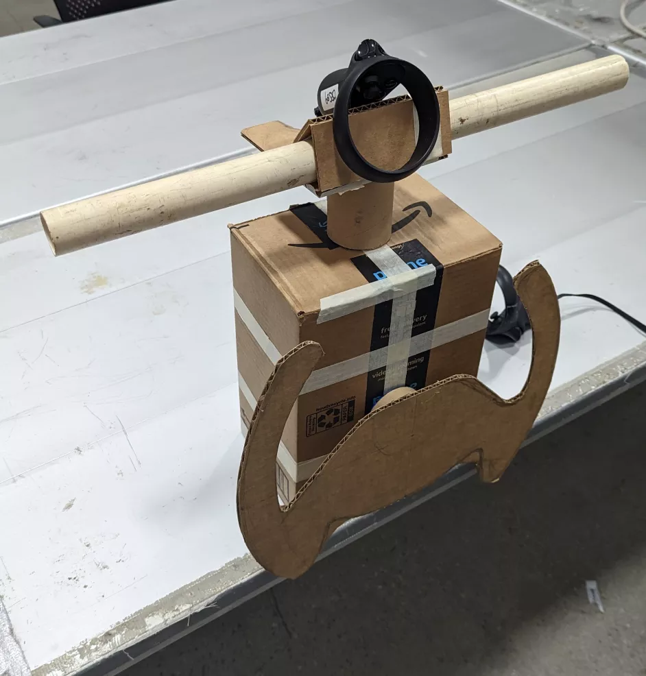 A hero shot of the second version prototype